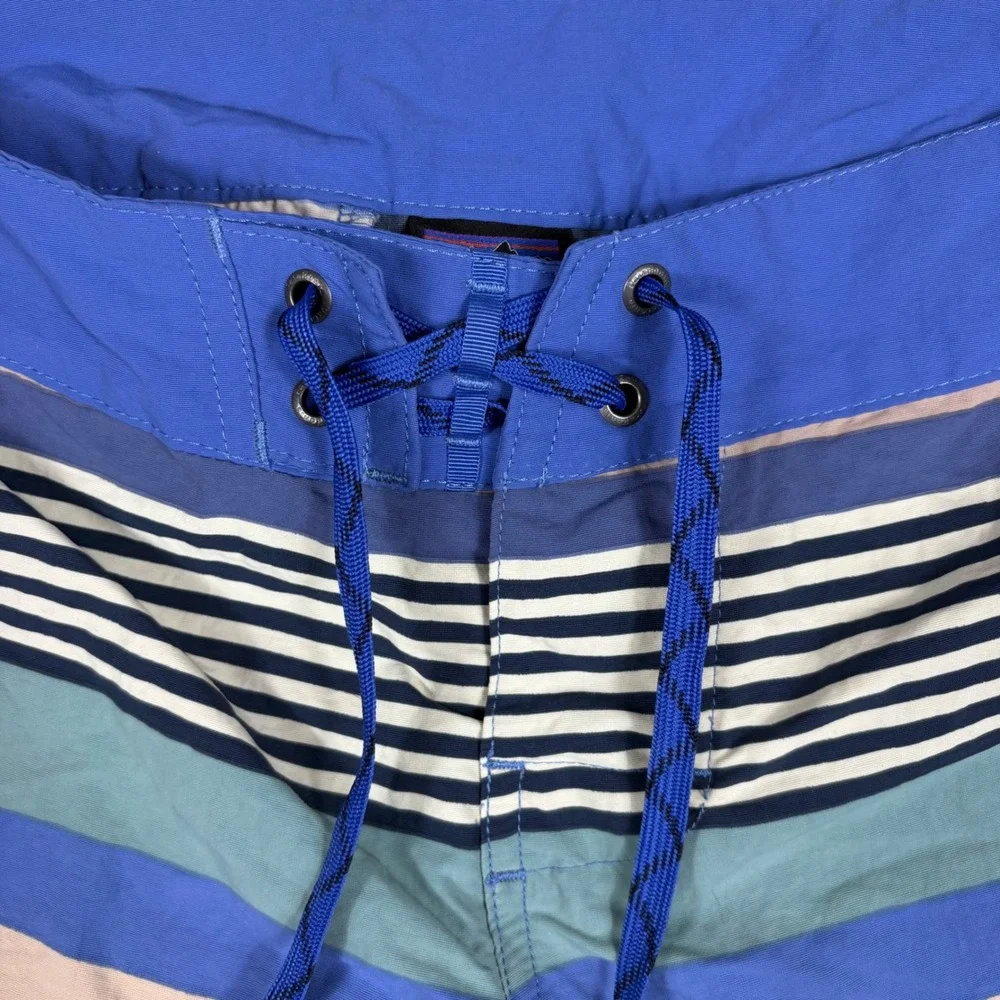 Patagonia Womens NetPlus Striped Board Shorts Blue Multi Color Size 6